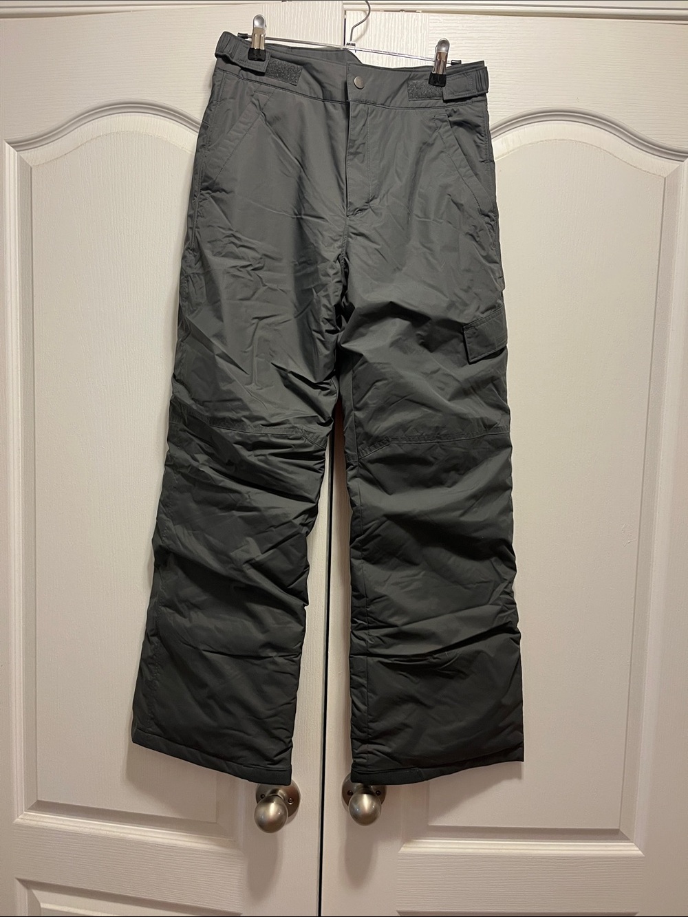 Columbia Kids Dark Gray Fleece Lined Snow Pants